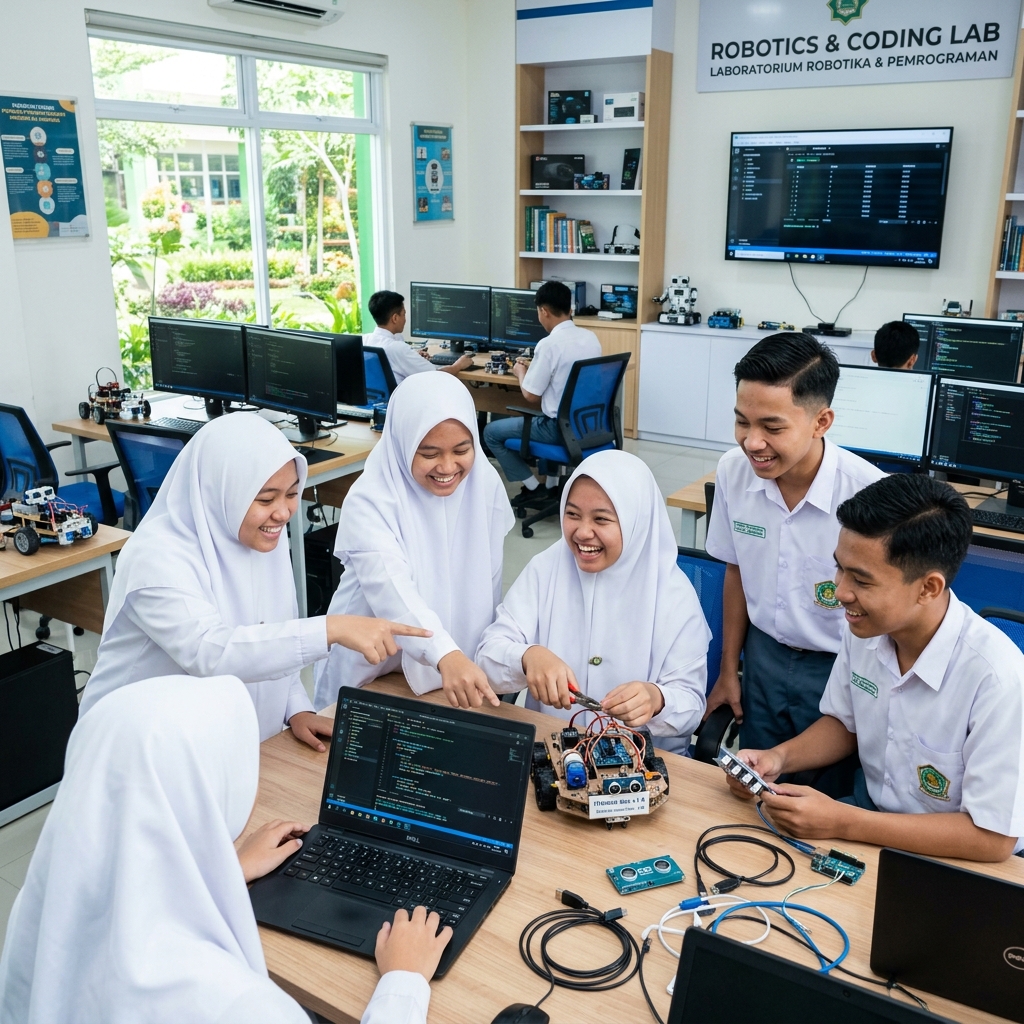 Praktikum Robotika & Coding Santri
